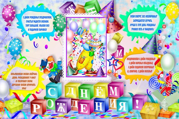 Плакат именинники