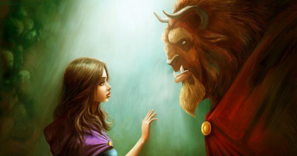 Красавица и чудовище арты