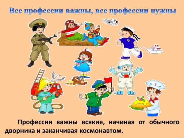Конкурс все профессии нужны все профессии важны