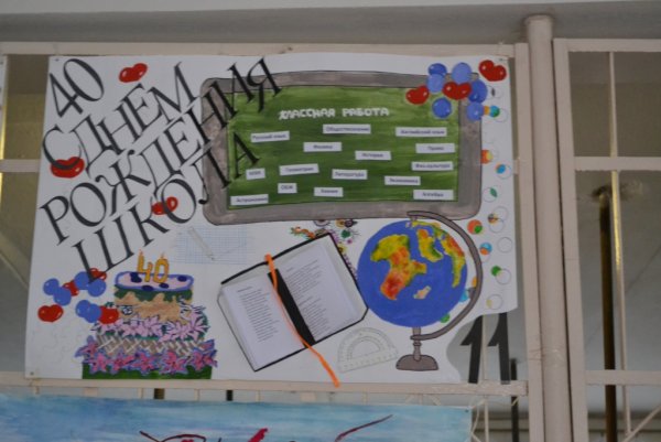 Плакат на день рождения колледжа