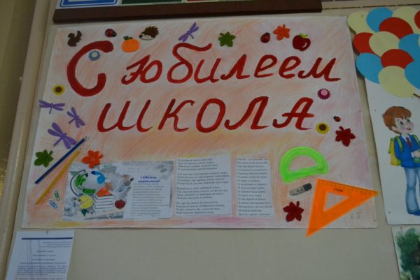 С днём рождения школа рисунок