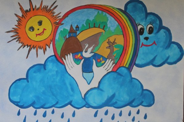 Рисунок на тему Планета детства