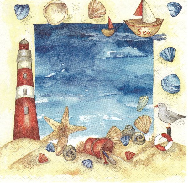 Салфетки для декупажа морская тематика