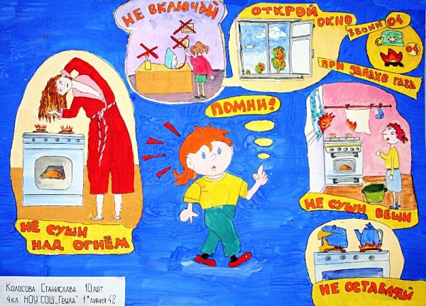 Рисунок на тему пожарная безопасность