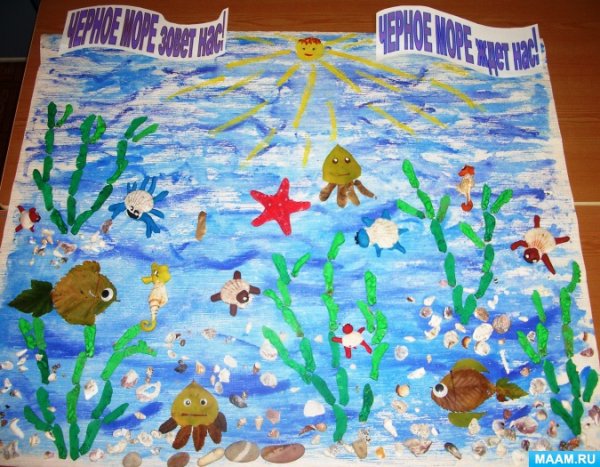 Плакат на тему море