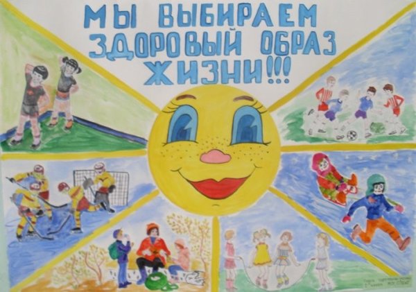 Плакат на тему спорт