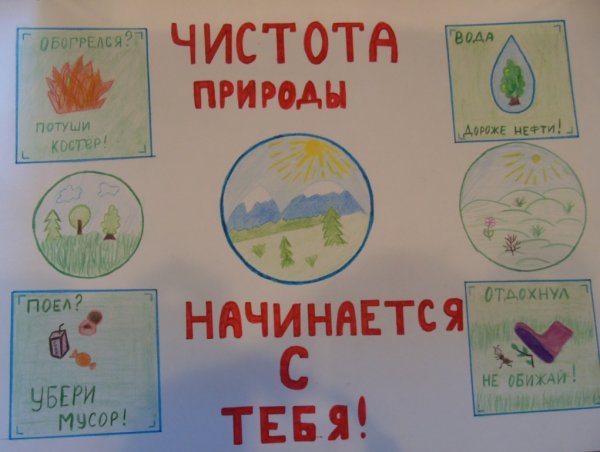 Рисунок на тему чистота