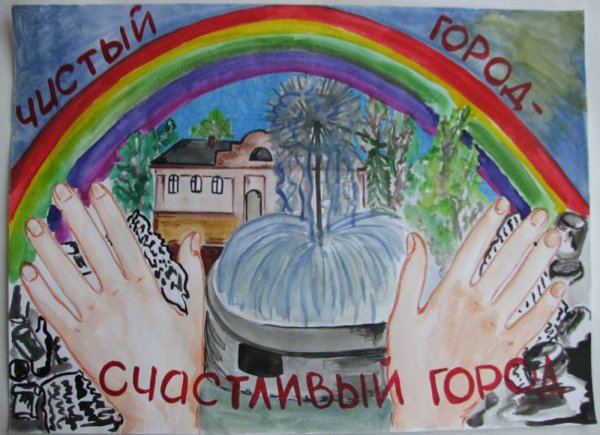 Чистота города плакат