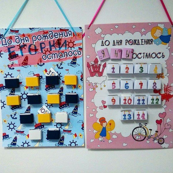 Календарь ожидания дня рождения