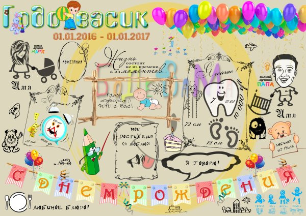 Фон с днем рождения