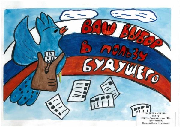 Плакат на тему выборы