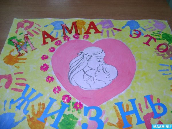 Плакат ко Дню мамы