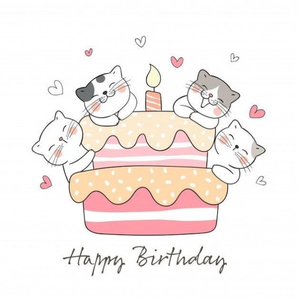 Как нарисовать котика табло тортика