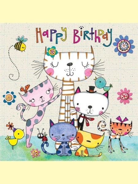 С днем рождения кошки