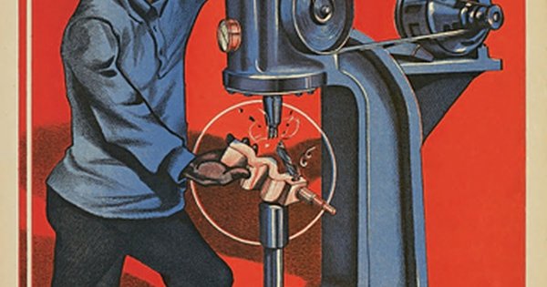 Советские плакаты по охране труда