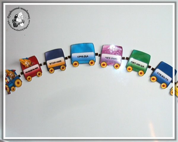 Паровозик дни недели