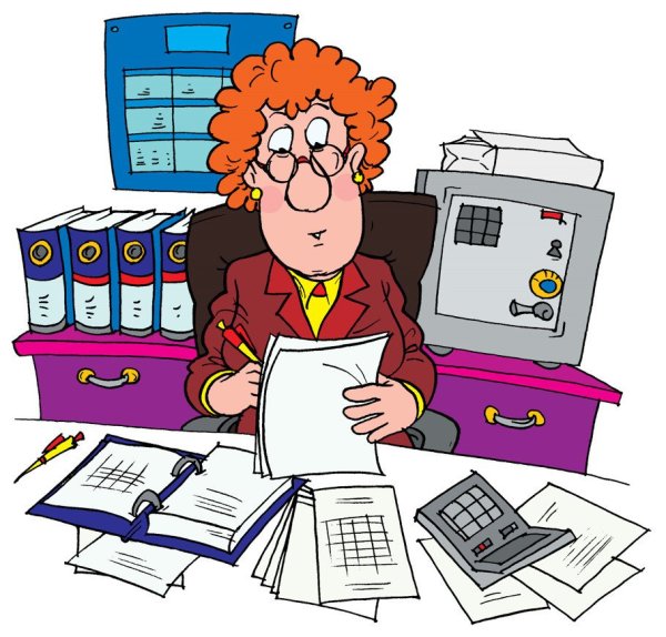 Бухгалтер мультяшный
