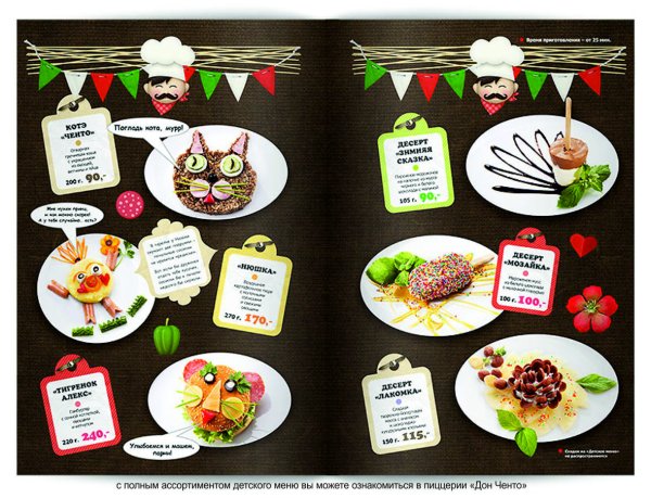Обложка меню