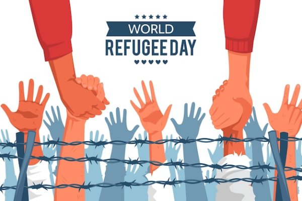Плакат день беженца