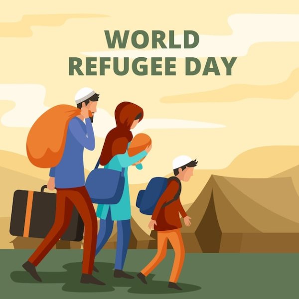 Беженцы рисунок