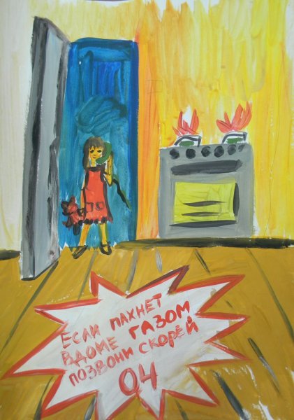 Безопасное пользование газом в быту рисунки