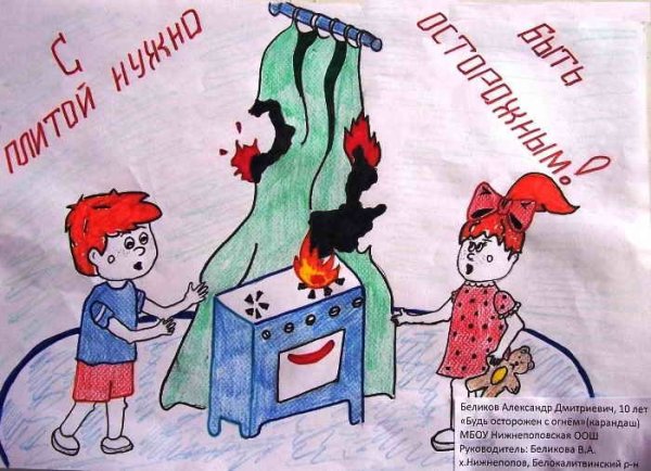 Рисунок пожарная безопасность