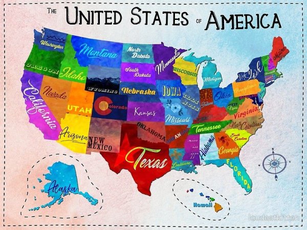The United States of America карта
