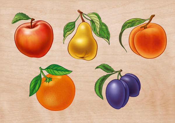 Фрукты для дошкольников