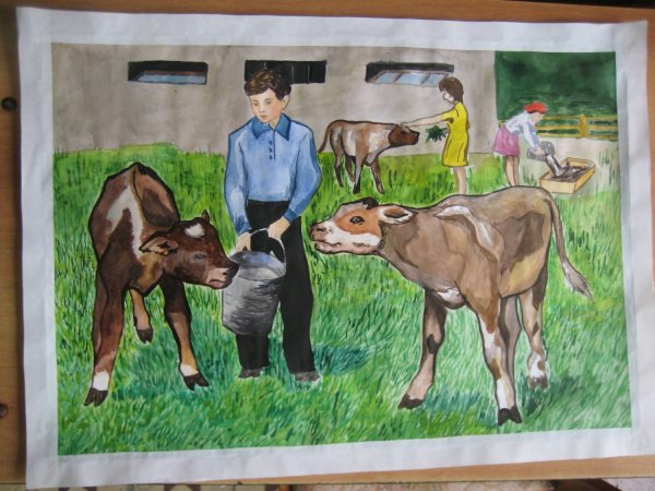 Рисунок на тему сельское хозяйство