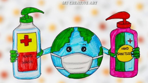 Рисунок на тему стоп коронавирус