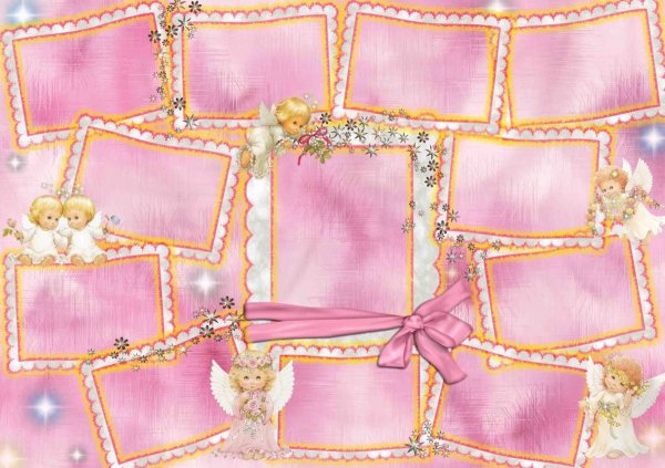 Стилизованные цветы на прозрачном фоне