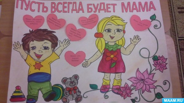 Плакат ко Дню матери