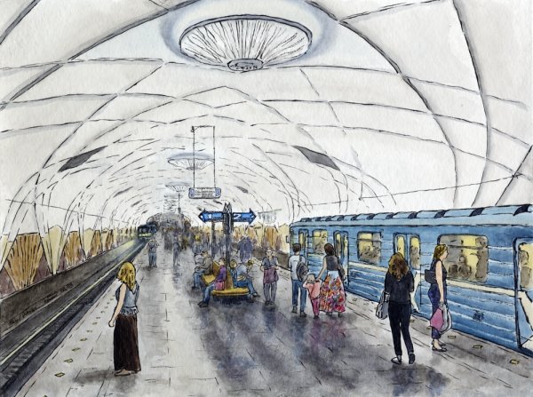 Советский плакат Уступи место