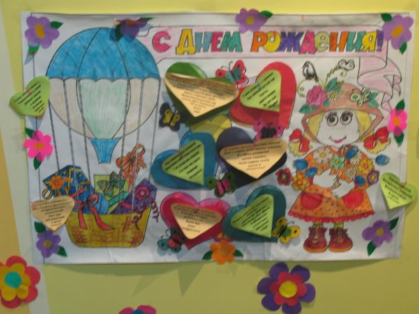 Плакат с юбилеем детский сад