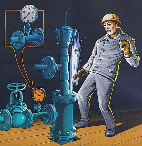 Советские плакаты по ТБ