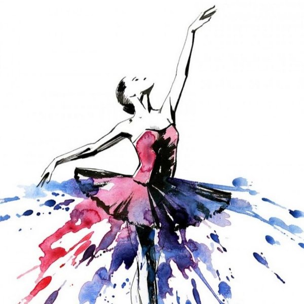 Балерина стилизованное изображение