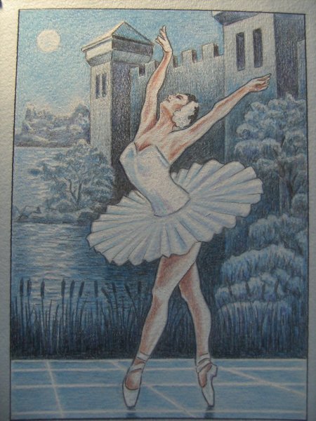 Балет Лебединое озеро рисунок