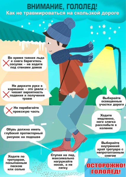 Внимание гололед
