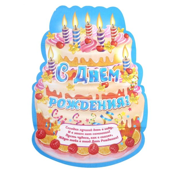 С днем рождения. Плакат