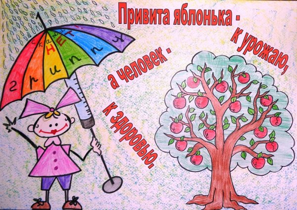 Плакат на тему вакцинации