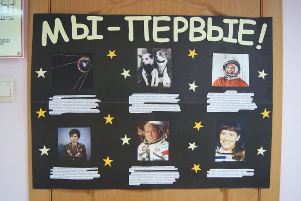 Плакат на тему космонавтики