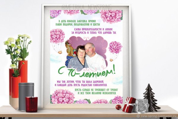 Плакат бабушке на юбилей