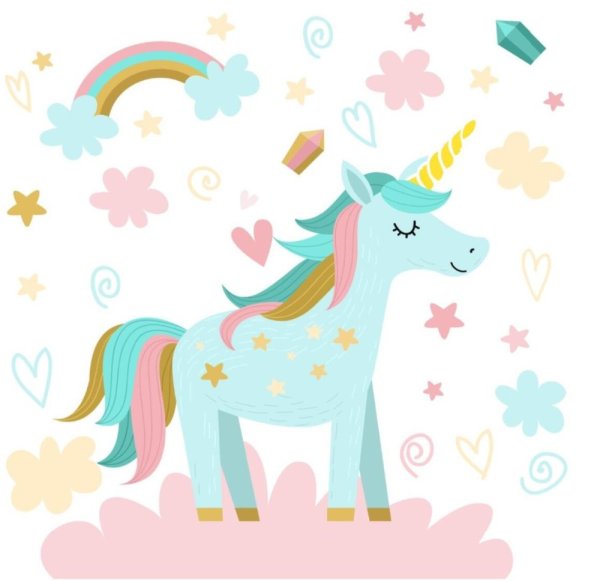 Плакат с единорогом