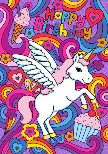 Рисунок на тему Единорог