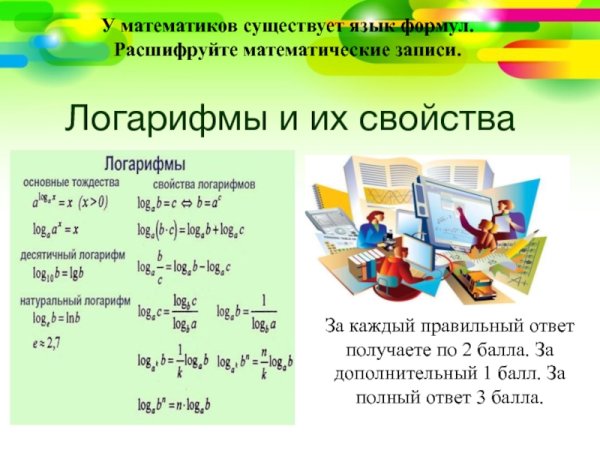 Логарифмы презентация