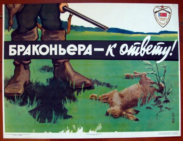 Плакаты против браконьерства