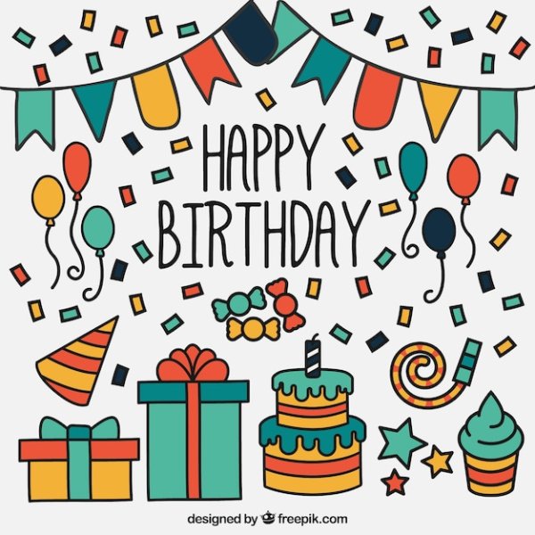 С днем рождения Графика