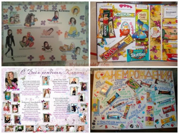 Стенгазета на день рождения подруге