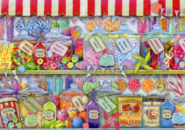 Рисунок Paint тема конфеты