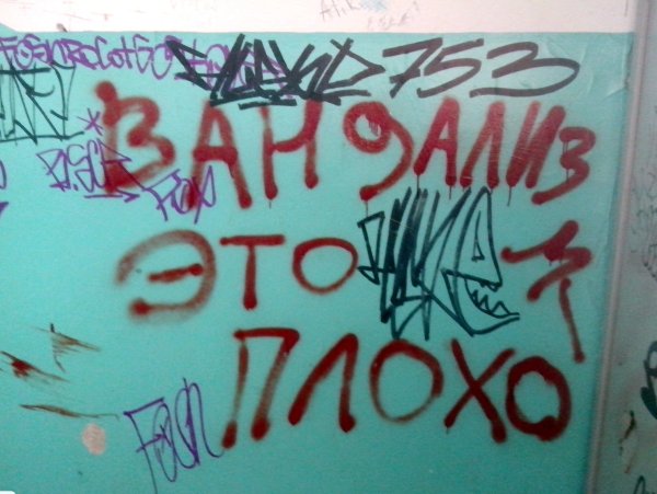 Вандализм плакат